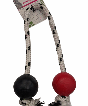Pelota Goma Doble Con Soga Alpina