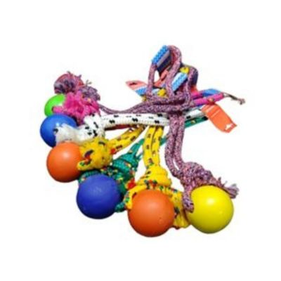 Pelota Goma Maciza con Soga - Millex