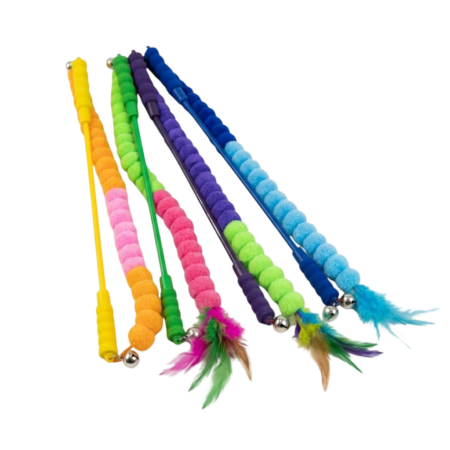 Palito con Trenza y Plumas
